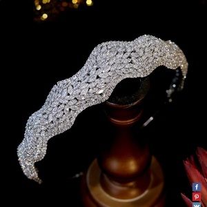 Marquise Crystal Wedding Head Piece